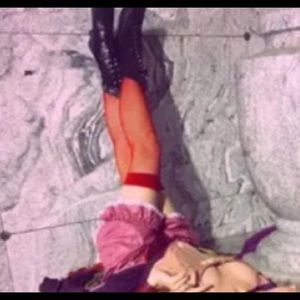 Vintage Black Leather Gothic Steampunk Victorian Witch Boots